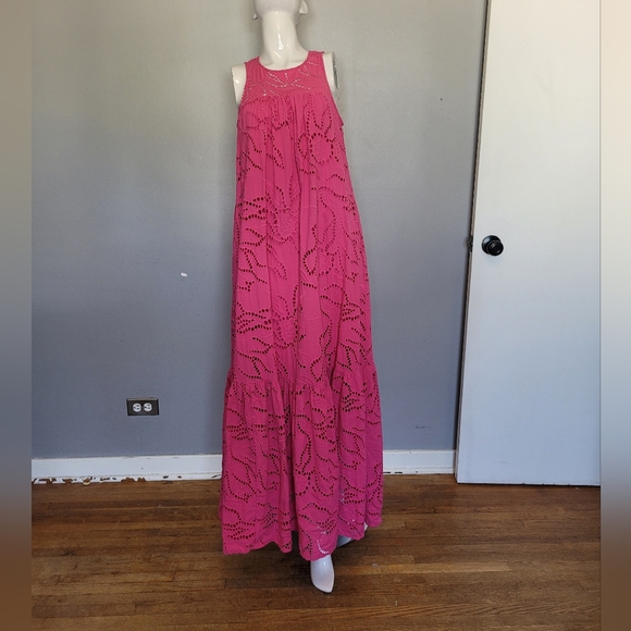 Anthropologie Maeve Belrose Eyelet Maxi, VGUC, Size XS - Picture 2 of 8